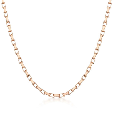 Flat Rectangular Paperclip Link Chain - Heon Jewelry