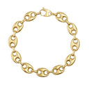 Bracciale a catena maglia marina in oro 14kt