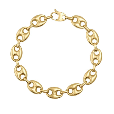 Oval Anchor Mariner Link Chain Bracelet