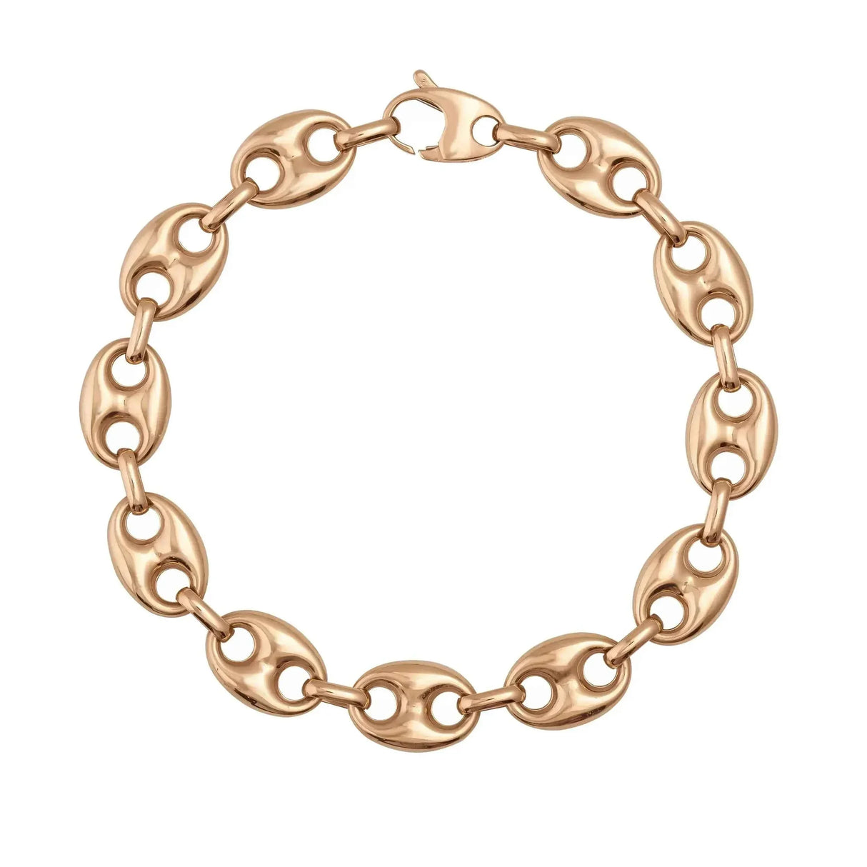 Oval Anchor Mariner Link Chain Bracelet