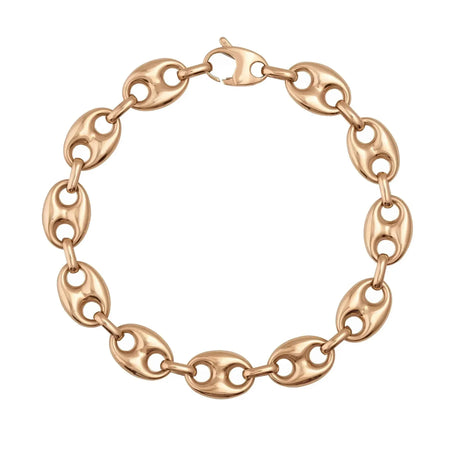 Oval Anchor Mariner Link Chain Bracelet