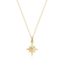 Collar estrella polar en oro de 14 quilates