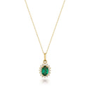 Collier pierre de naissance de mai en or 14 carats