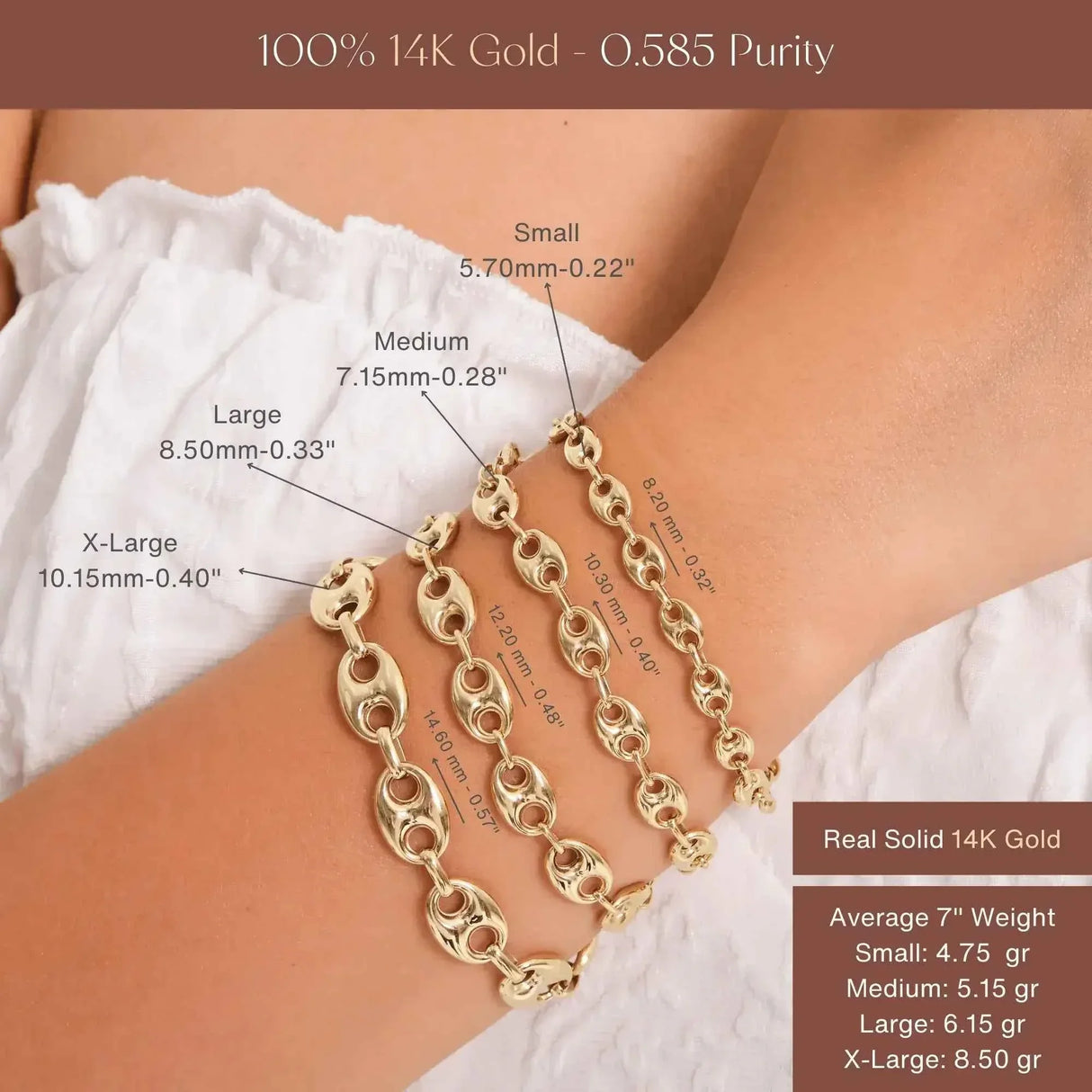 Oval Anchor Mariner Link Chain Bracelet