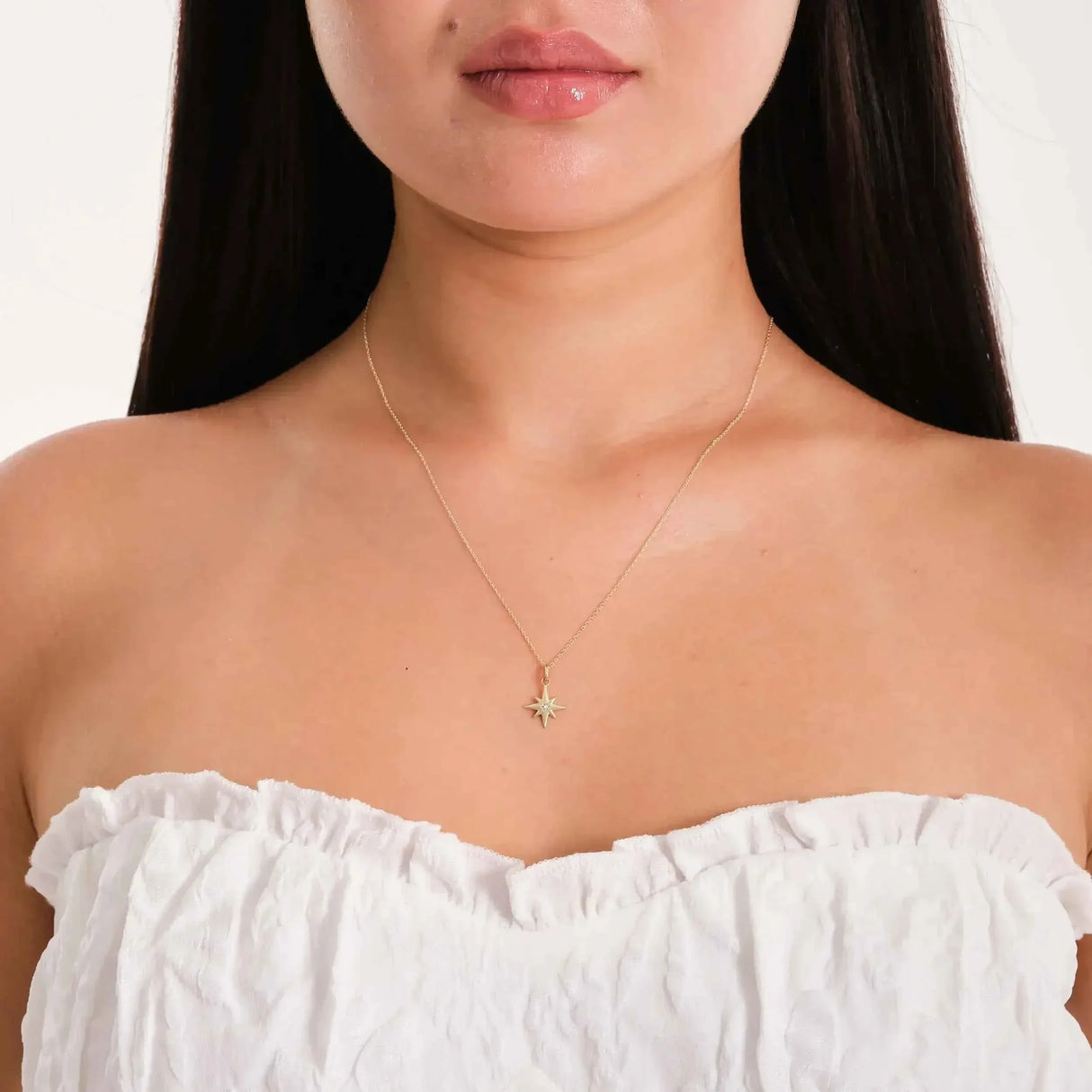 Celestial North Star Necklace – Guiding Light Pendant