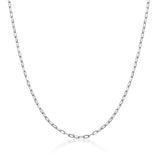 Elongated Paperclip Chain Necklace – 1.80mm Narrow Oval Links - Heon Jewelry