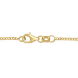 Unisex Narrow Flat Curb Chain Solid Links - Heon Jewelry