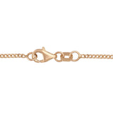 Unisex Narrow Flat Curb Chain Solid Links - Heon Jewelry