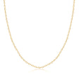 Chaîne maille forçat taille diamant en or jaune 14 carats sur fond blanc