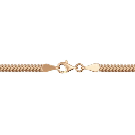 Herringbone Snake Chain Necklace – Flat, Sleek & Flexible Design - Heon Jewelry