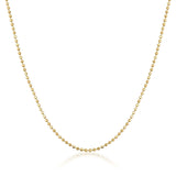Ball Chain Necklace – Beaded Gold Chain with Polished Sphere Links - Heon Jewelry