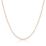 Ball Chain Necklace – Beaded Gold Chain with Polished Sphere Links - Heon Jewelry