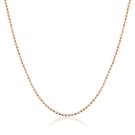 Ball Chain Necklace – Beaded Gold Chain with Polished Sphere Links - Heon Jewelry