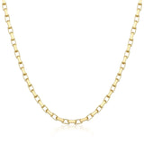 Flat Rectangular Paperclip Link Chain - Heon Jewelry