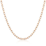 Flat Rectangular Paperclip Link Chain - Heon Jewelry