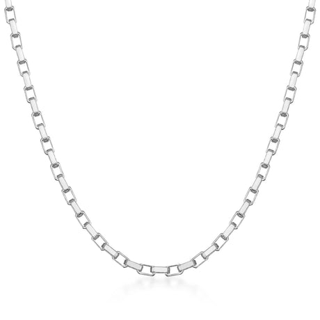Flat Rectangular Paperclip Link Chain - Heon Jewelry