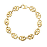 Oval Anchor Mariner Link Chain Bracelet