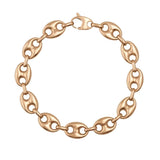 Oval Anchor Mariner Link Chain Bracelet