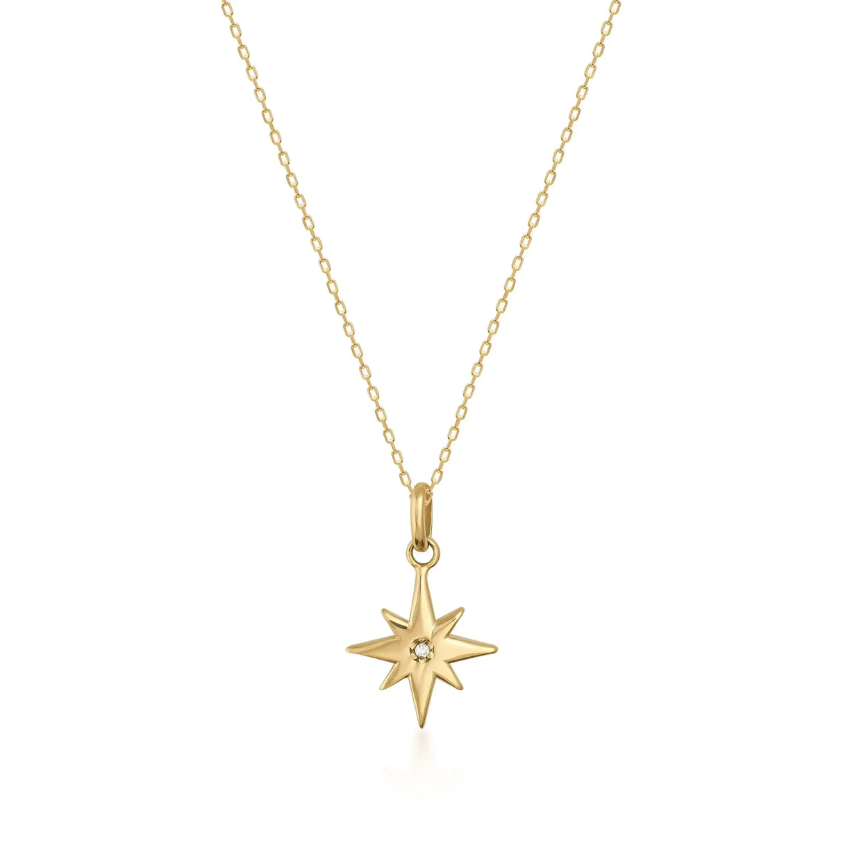 Celestial North Star Necklace – Guiding Light Pendant - Heon Jewelry