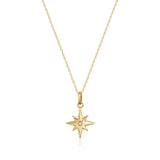Celestial North Star Necklace – Guiding Light Pendant - Heon Jewelry