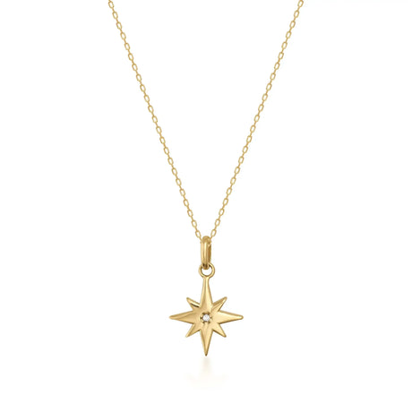 Celestial North Star Necklace – Guiding Light Pendant - Heon Jewelry
