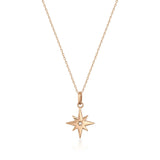 Celestial North Star Necklace – Guiding Light Pendant - Heon Jewelry