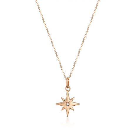 Celestial North Star Necklace – Guiding Light Pendant - Heon Jewelry
