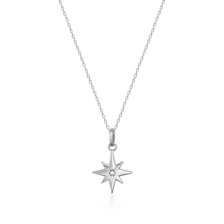 Celestial North Star Necklace – Guiding Light Pendant - Heon Jewelry