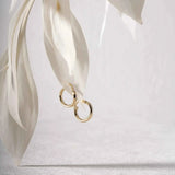 Minimal 14K Gold Classic Hoop Earrings – Lightweight Everyday Hoops