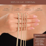 Herringbone Snake Chain Necklace – Flat, Sleek & Flexible Design