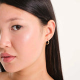 Minimal 14K Gold Classic Hoop Earrings – Lightweight Everyday Hoops