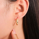 Minimal 14K Gold Classic Hoop Earrings – Lightweight Everyday Hoops