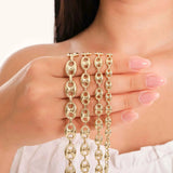 Oval Anchor Mariner Link Chain Bracelet