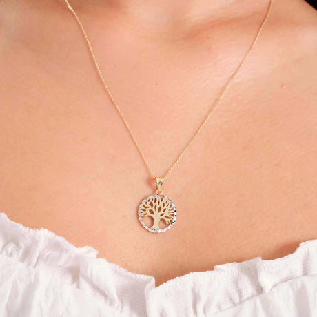 Tree of Life Necklace in 14K Solid Gold