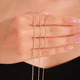 Ball Chain Necklace – Beaded Gold Chain with Polished Sphere Links