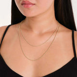 14K Solid Gold Popcorn Chain Necklace – Concave Dome Links