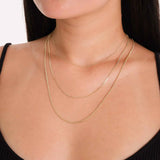 Unisex Narrow Flat Curb Chain Solid Links