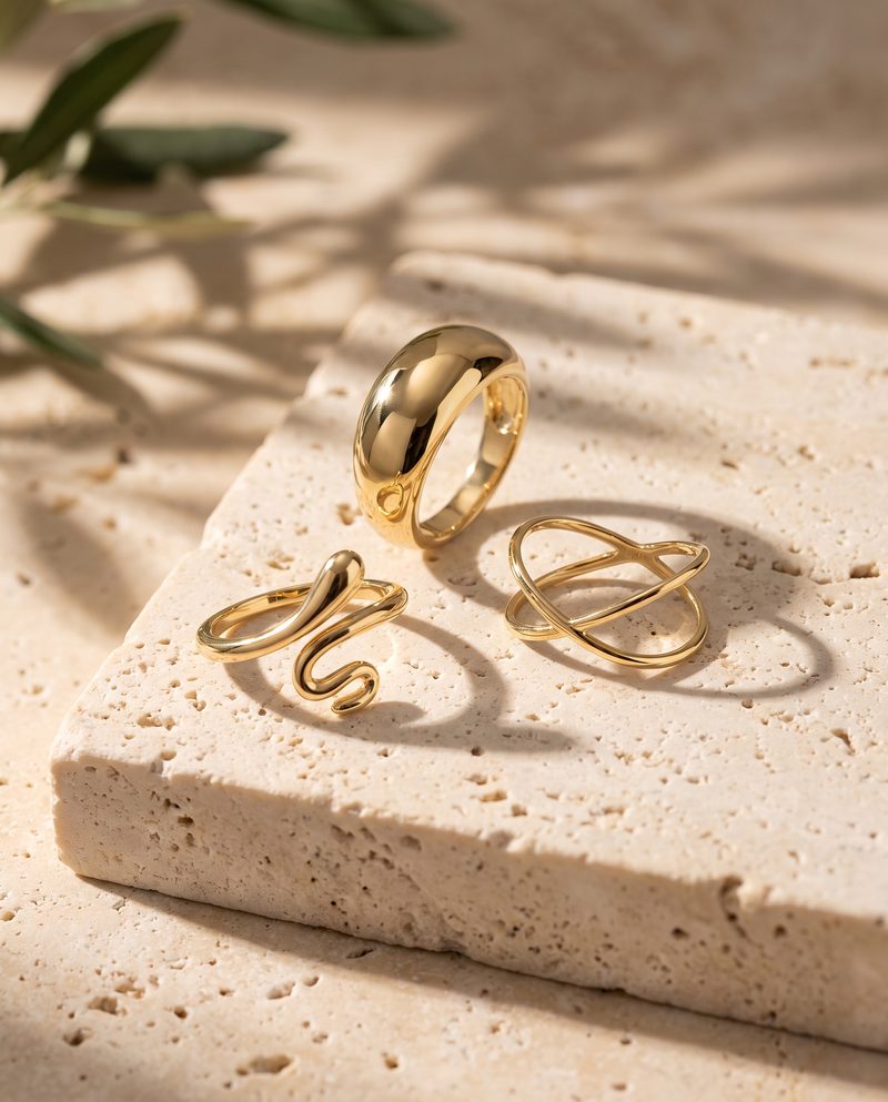 Anillos de oro de 14 quilates