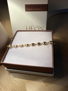 Foto cliente: Bracciale a catena maglia marina in oro 14kt