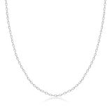 14K Solid Gold Diamond Cut Cable Chain: Durable Unisex Layering Necklace