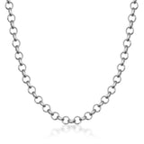 FULL Solid 14K Gold Rolo Link Chain Necklace: Belcher Chain