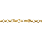 FULL Solid 14K Gold Rolo Link Chain Necklace: Belcher Chain