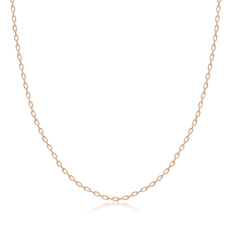 14K Solid Gold Diamond Cut Cable Chain: Durable Unisex Layering Necklace