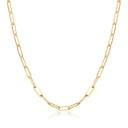 14K Gold Paperclip Chain Bracelet or Necklace