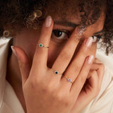 Ruby Birthstone Ring July 14K Solid Gold Ruby Halo Gift for Her