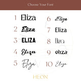 Personalized Heart Necklace 14K Solid Gold Custom Engraved Love Jewelry Gift