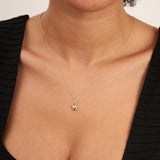 Puffed Heart Necklace 14K Solid Gold 3D Heart Timeless Love Jewelry Gift