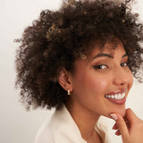 14K Solid Gold Hinged Hoop Earrings Chunky Latch Back Minimal Everyday Jewelry