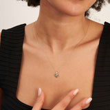 14K Solid Gold Diamond Cut Heart Pendant, Minimal Love Jewelry Gift