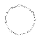 Twisted Gold Chain Bracelet 14K Solid Gold Minimal Everyday Jewelry